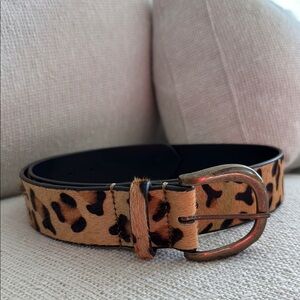 Free People Leopard Print Belt
